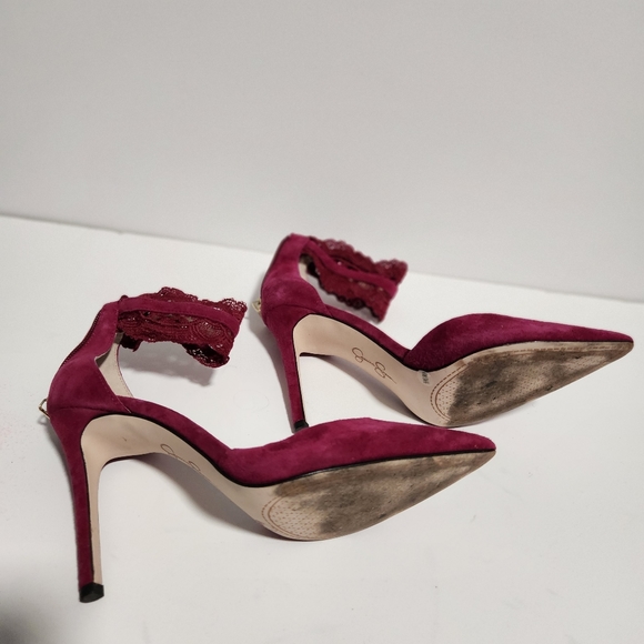 Hot Pink Jessica Simpson Pumps- 6 - Picture 4 of 5
